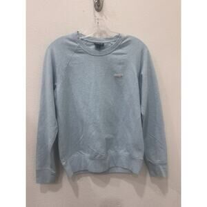 Patagonia women’s pullover sweater Baby Blue size small Organic Cotton